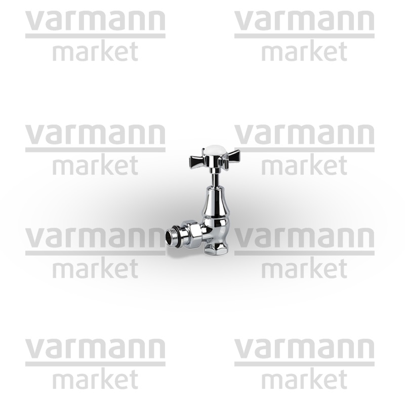 Угловой клапан для радиатора серия Victoria хром Exemet, размер: 1/2", 0332-1500C000